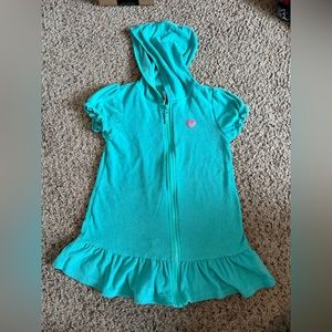Girls terry cloth swim coverup, size 6x